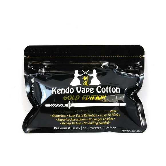 Kendo Vape Cotton Gold Edition Japanese Organic Cotton in greece and hungry
